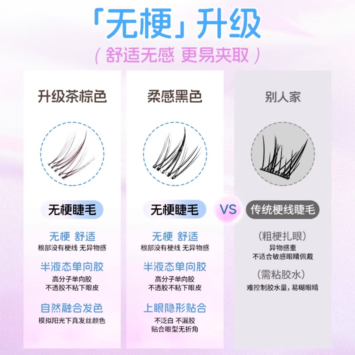 🧡【法式棕色仙子睫|French Brown Fairy Lash】✨嫁接感自然卷翘・无梗舒适